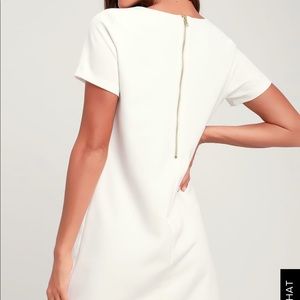 Lulus ivory shift dress